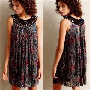 Anthropologie Moulinette Soeurs Linnea Velvet Swing Dress